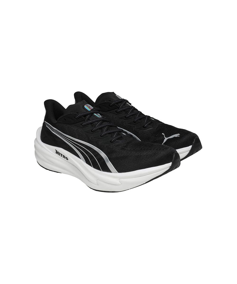 PUMA Deviate NITRO 4 Running Shoes - White-Feather Gray
