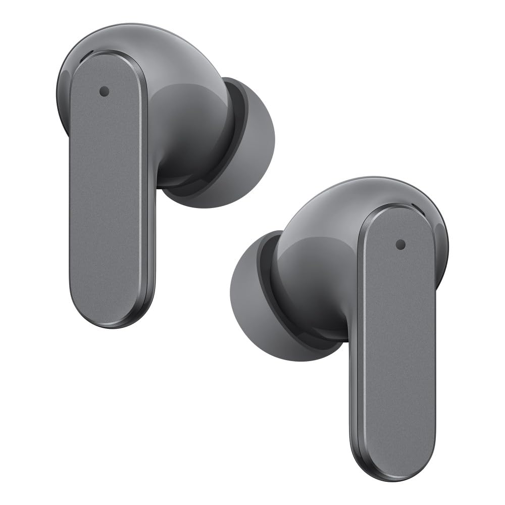 realme realme Buds Air 8,11mm+6mm Dual Dynamic Bass Drivers,58Hrs Playtime, 55dB ANC,6 Mic ENC, 45ms Low Latency, 360° Spatial Audio, Hi-Res LHDC, IP55 Dust & Water Resistant, BT V5.4 (Master Grey) - image 3