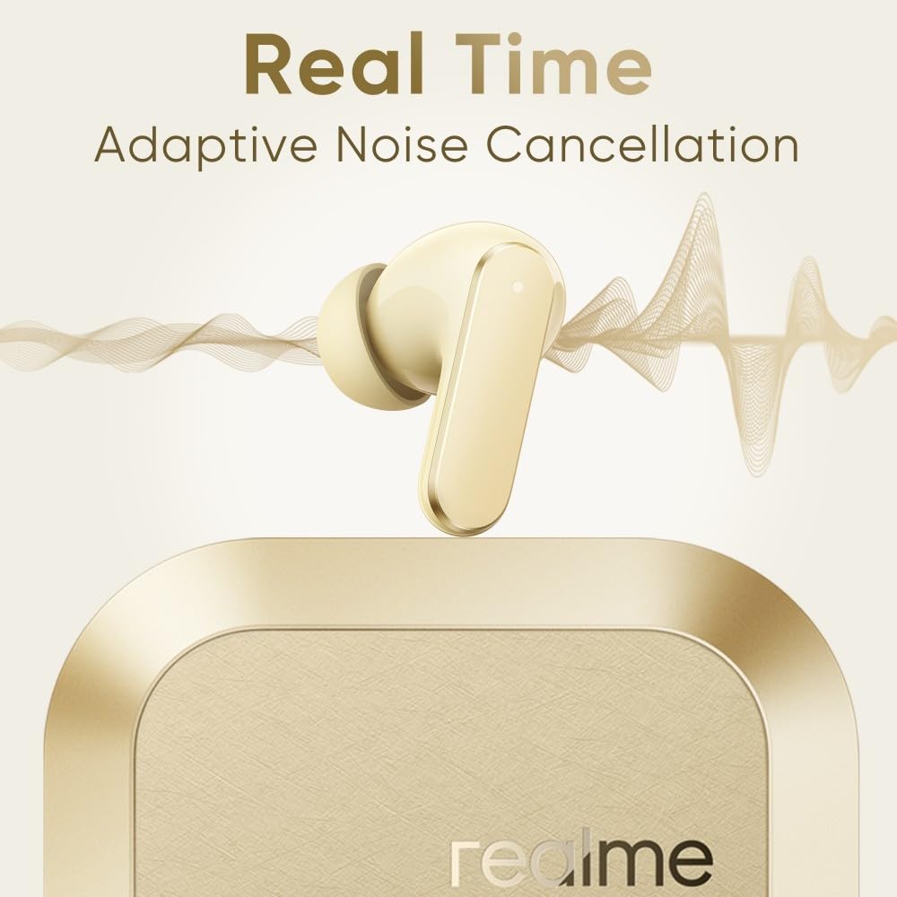 realme realme Buds Air 8,11mm+6mm Dual Dynamic Bass Drivers,58Hrs Playtime, 55dB ANC,6 Mic ENC, 45ms Low Latency, 360° Spatial Audio, Hi-Res LHDC, IP55 Dust & Water Resistant, BT V5.4 (Master Grey) - image 9