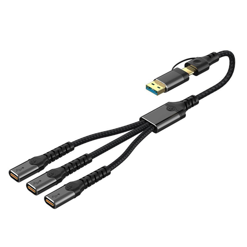 WISTAR WISTAR USB 2.0 + Type-C to 3-Port USB-C Female Hub | OTG Splitter Adapter for Flash Drive, Mouse, Keyboard & Printer - image 1