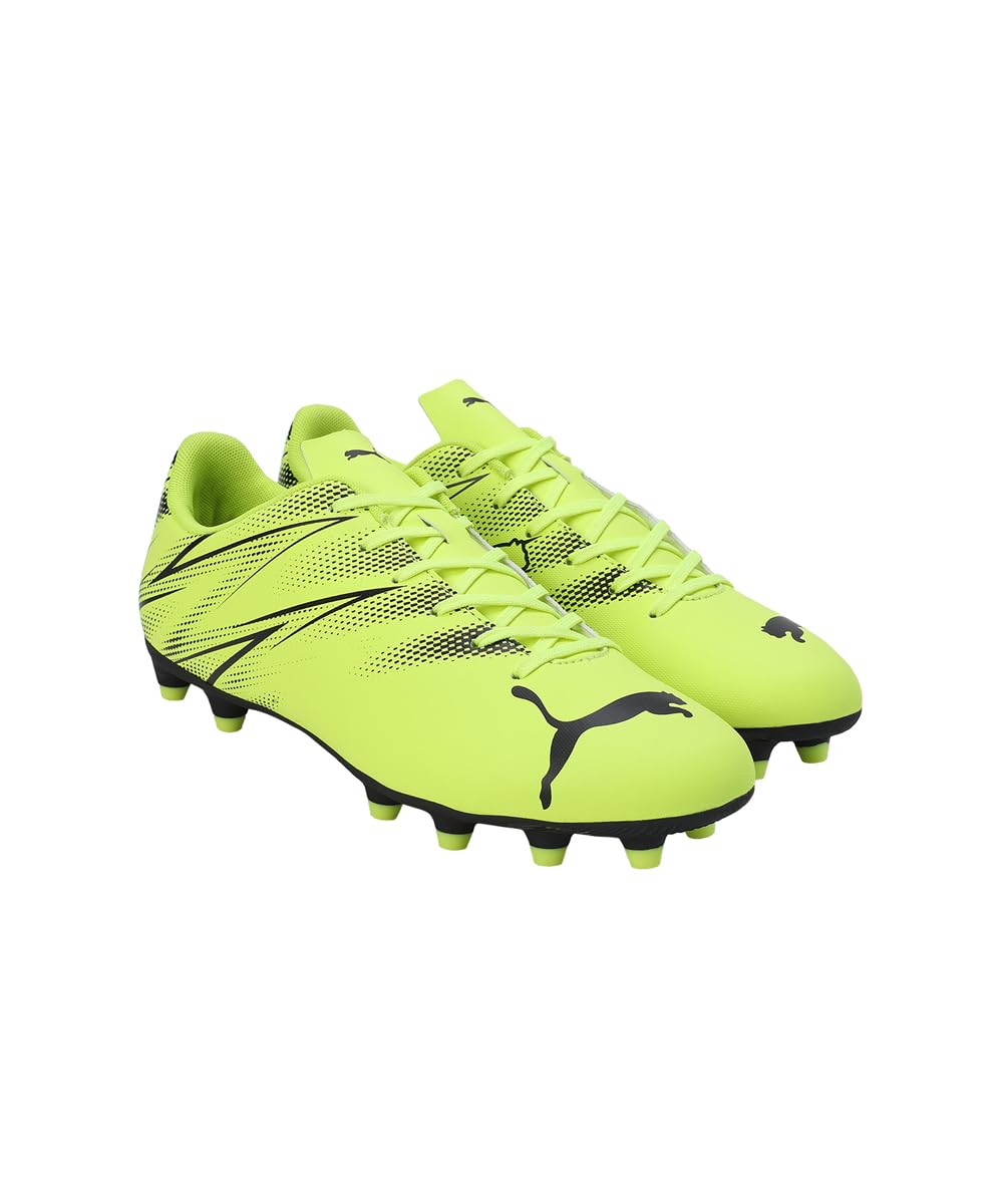 PUMA Puma Men ATTACANTO FG/AG Football Shoe 10 UK Electric Lime-Black - image 4
