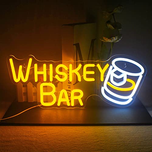 Whiskey Bar Neon Sign 6x16 inches | Neon Signs India — Image 1