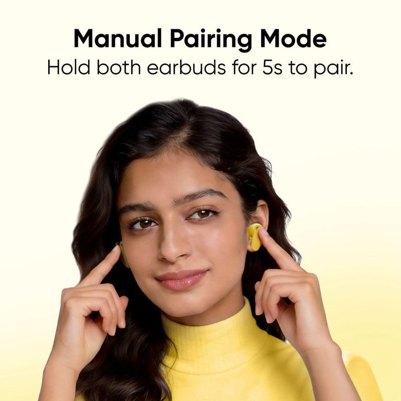 realme realme Buds T500 Pro TWS Earbuds with 12.4mm Drivers, Upto 50dB ANC,3D Spatial Audio, 56H Playtime, AI ENC, IP55 Rating, and 45ms Low Latency BT 6.1 (Lemon Cola) - image 12