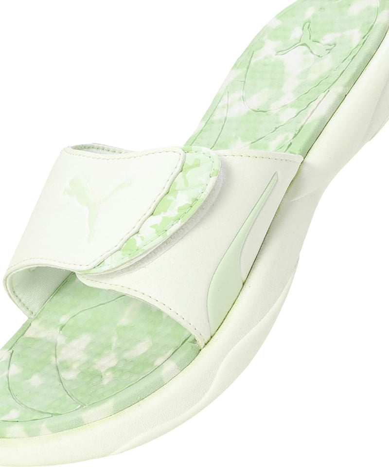 PUMA Puma Women Royalcat ComfortSoftrideDaze Slide 7 UK Warm White-Cool Cucumber-Green Illusion - image 6
