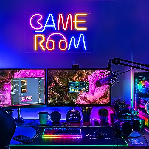 Neon Game Room Sign, Colorful Game Room Decor Sign, Neon LED Signs for Wall Bedroom Gaming Room Decor, Neon Lights for Game Zone Party Bar Club. | Neon Signs India — Image 2