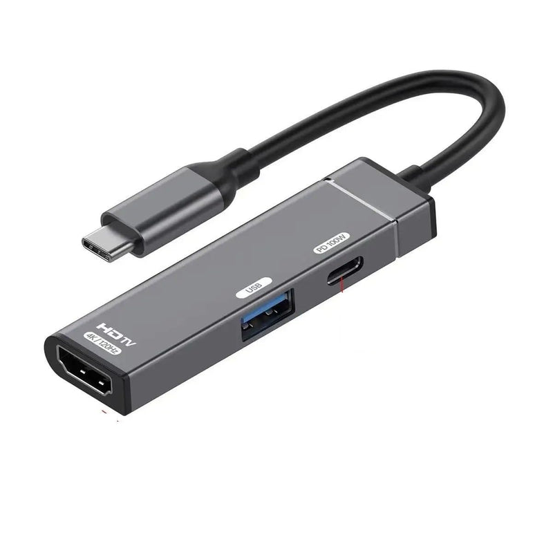 WISTAR WISTAR 3 in 1 USB C Hub Type-c to 4K 120HZ HDMI-Compatible USB3.0 Data 100W PD Type-c Charging Adapter USB-C Docking Station - image 1