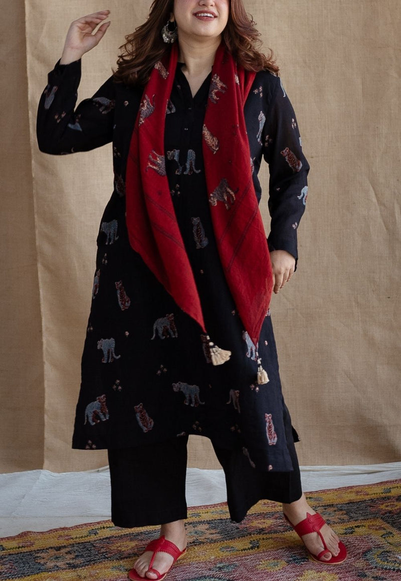 Kanha Bagh Ajrakh MulMul Cotton Kurta