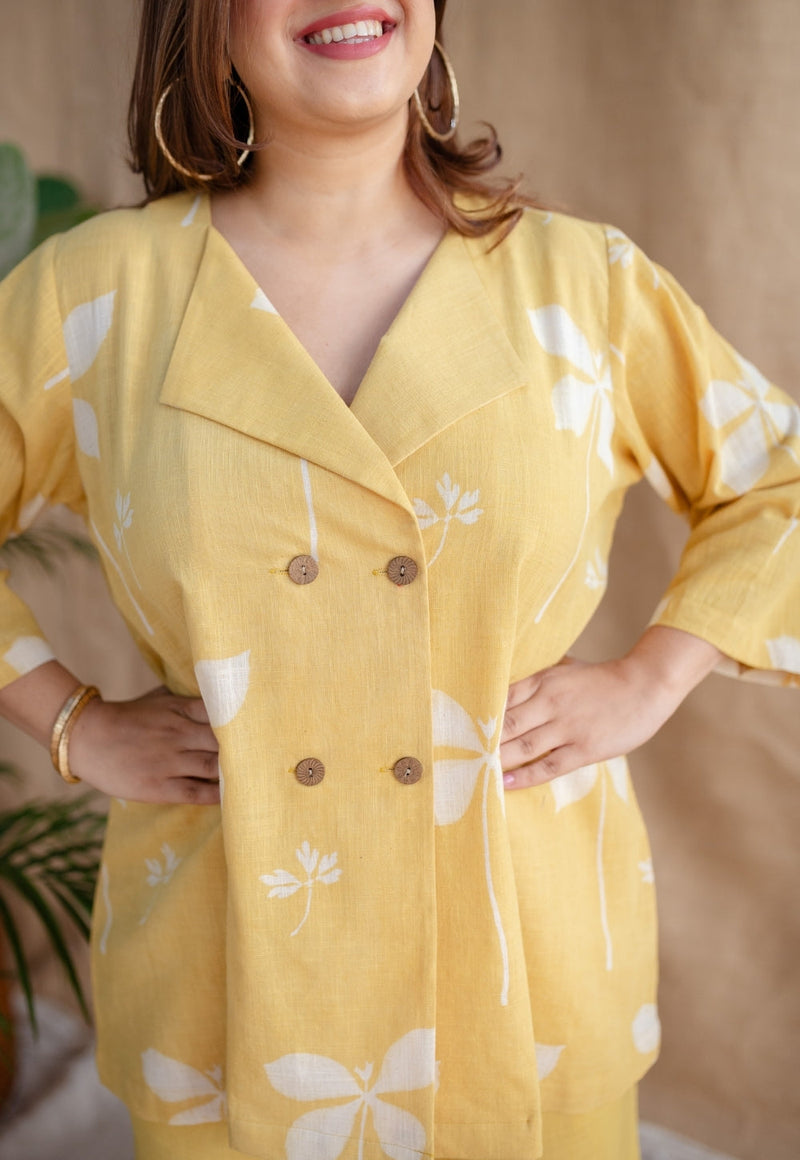 Zuelia Dabu Slub Cotton Co-ord Set