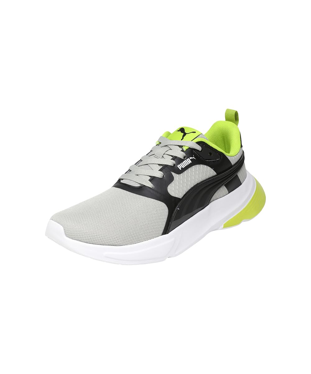 PUMA Nomic 2.0 Sneakers - Ash Gray-Lime Smash-Black