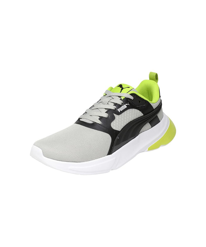 PUMA Nomic 2.0 Sneakers - Ash Gray-Lime Smash-Black