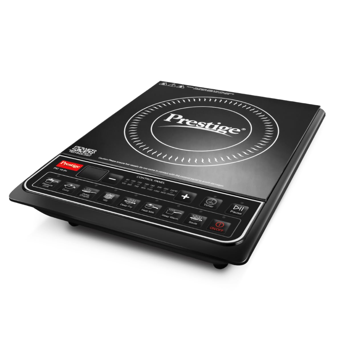 Prestige Prestige PIC 16.0 Plus 2000 Watts Induction Cooktop | 4KV Surge Protection | 8 Preset Indian Menu Option with Timer | Soft Touch Button | Easy to clean | Portable | Black |1Y Warranty | BIS - image 1