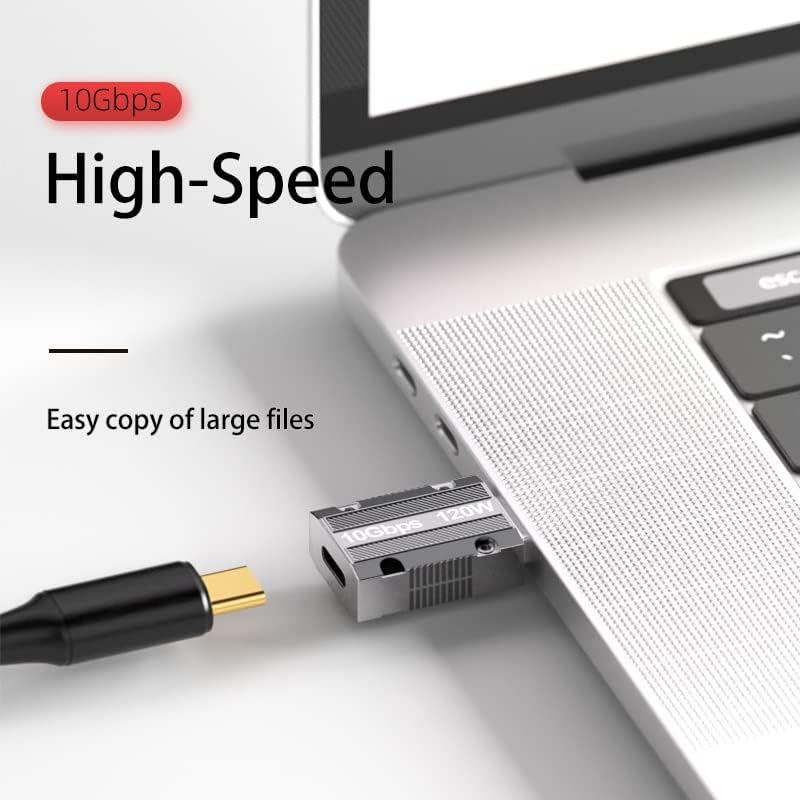WISTAR WISTAR USB C to USB A OTG Adapter Type C to USB Adapter USB 3.1 Support Data Transfer & Max 120W Fast Charging Zinc Alloy Type C to USB for Laptop, PC, Power Bank - image 2