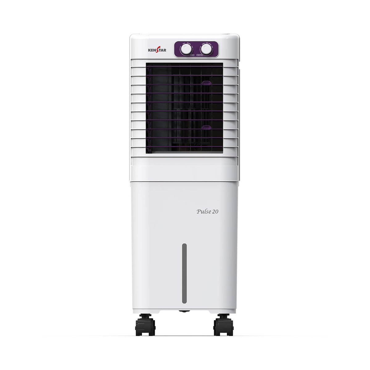 Kenstar Kenstar PULSE HC 20 Portable/Room/Personal Air Cooler For Home| Honeycomb Pad |High Speed Fan |15 Ft Powerful Air Throw|Inverter compatible |Portable Cooler-Room|1-Yr Product Warranty|White & Purple 20 L - main image