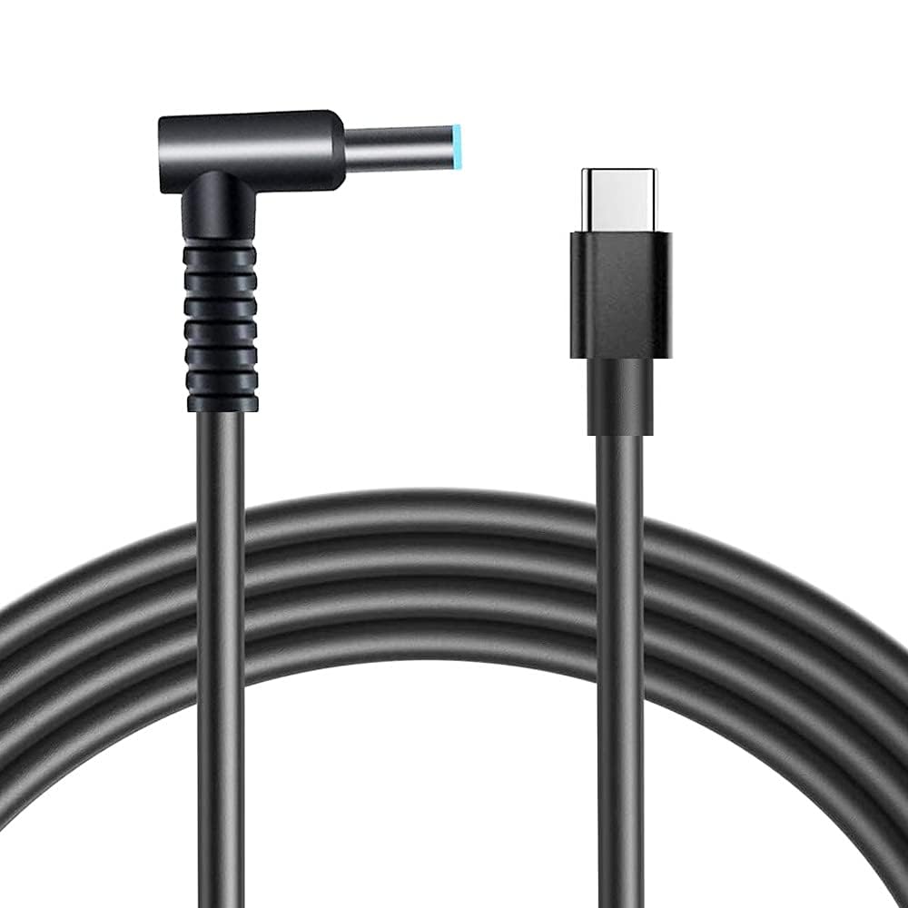 WISTAR WISTAR USB C to 4.5mm Laptop Charging Cable Adapter Male Type C to Right Angle DC 4.5 x 3.0mm Converter 1.M 65W PD Power Charger Supply Extension Cord for Stream 11 13 14 15 Pavilion Spectre - image 1