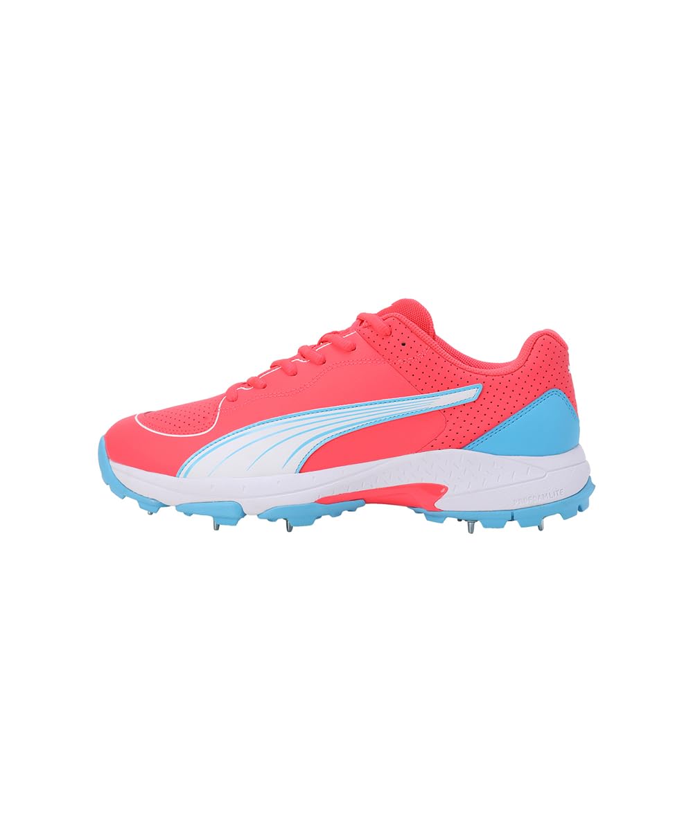 PUMA Spike 24.2 Cricket Shoes - Fire Orchid-White-Luminous Blue