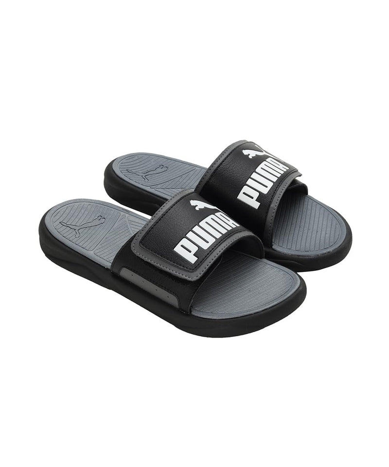 PUMA Royalcat Comfort Slides - Lime Sheen-White-Black