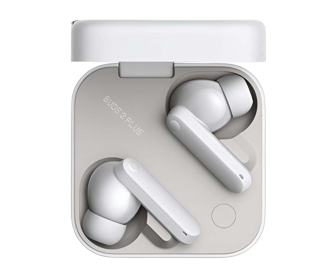 CMF BY NOTHING CMF by Nothing Buds 2 Plus with 50dB Hybrid ANC| Hi-Res + LDAC| Spatial Audio| 6HD Mic| 61.5Hrs True Wireless Bluetooth Headset (Light Grey, in the Ear) CMF Buds 2 Plus Light Grey - image 1