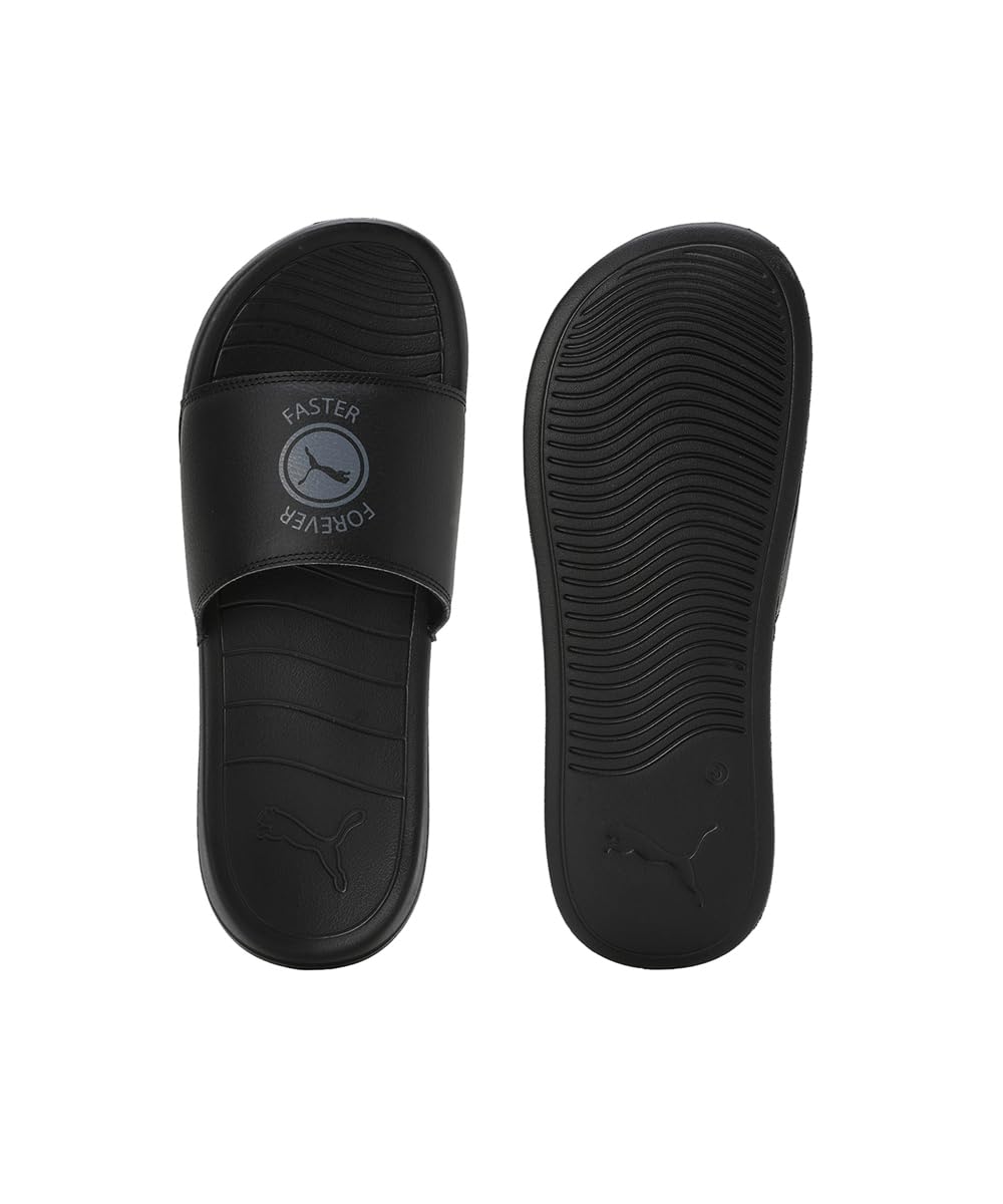 PUMA Xerxes Slides - Black-Gray Tile