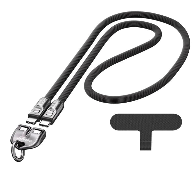 WISTAR 240W Type-C Phone Lanyard Charging Cable, Crossbody Hands-Free USB-C Fast Charging & 480Mbps Data Transfer for iPhone 15/16/17, Samsung S23-S26, Xiaomi, MacBook & All USB-C Devices - image 1