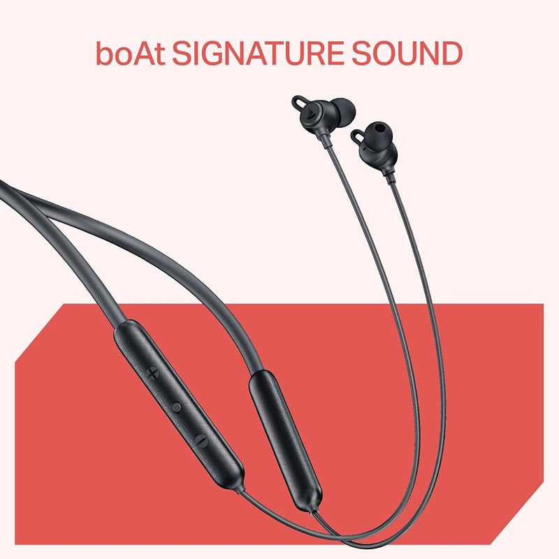 boAt Rockerz Bold Wireless Neckband with 30H Playback, 10mm Drivers, ENx™ Clear Calls & Beast™ Mode (60ms Low Latency) (Onyx Black)