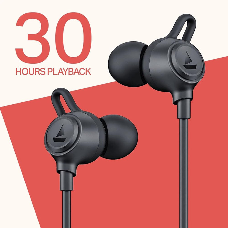 boAt Rockerz Bold Wireless Neckband with 30H Playback, 10mm Drivers, ENx™ Clear Calls & Beast™ Mode (60ms Low Latency) (Onyx Black)