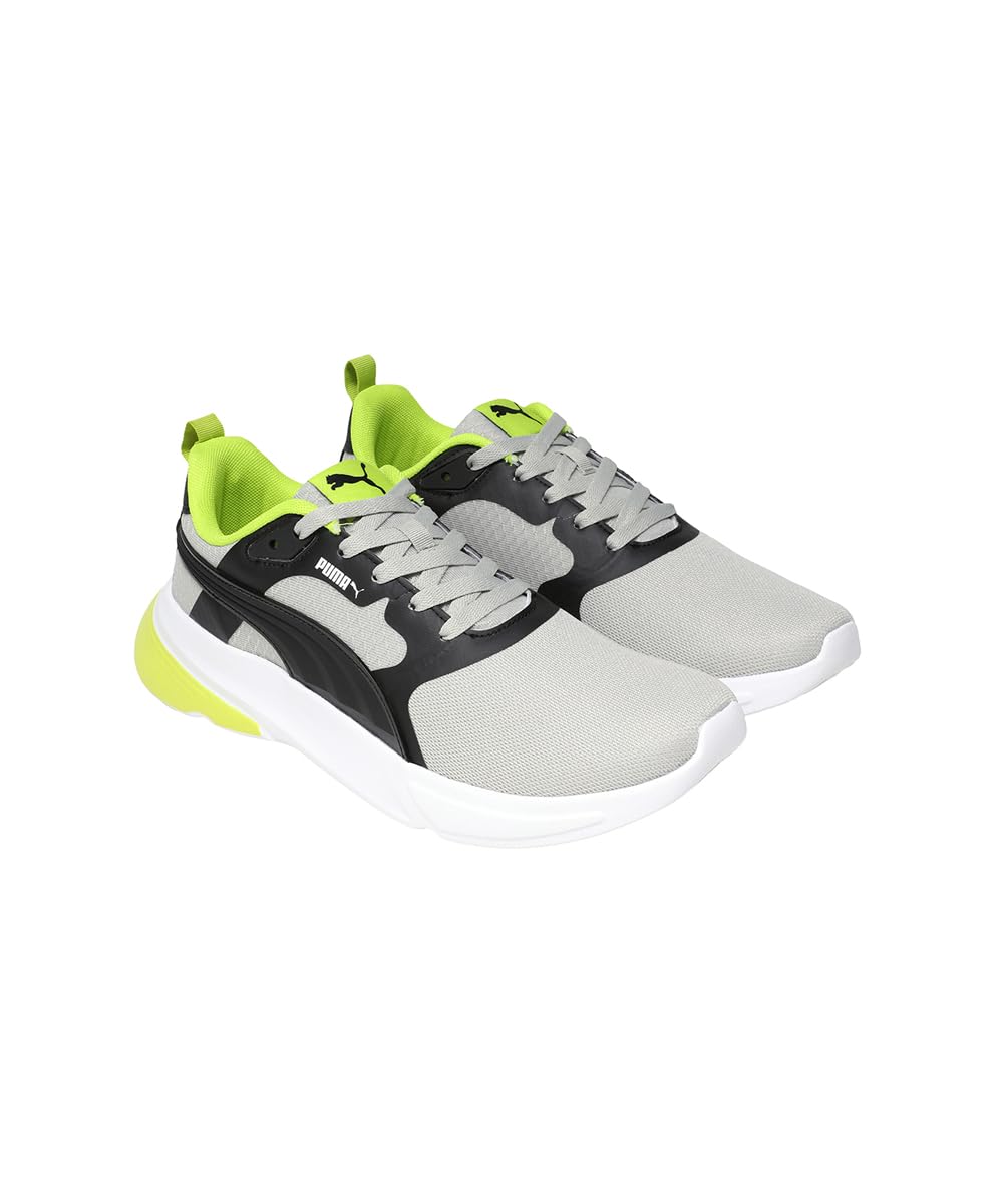 PUMA Nomic 2.0 Sneakers - Ash Gray-Lime Smash-Black