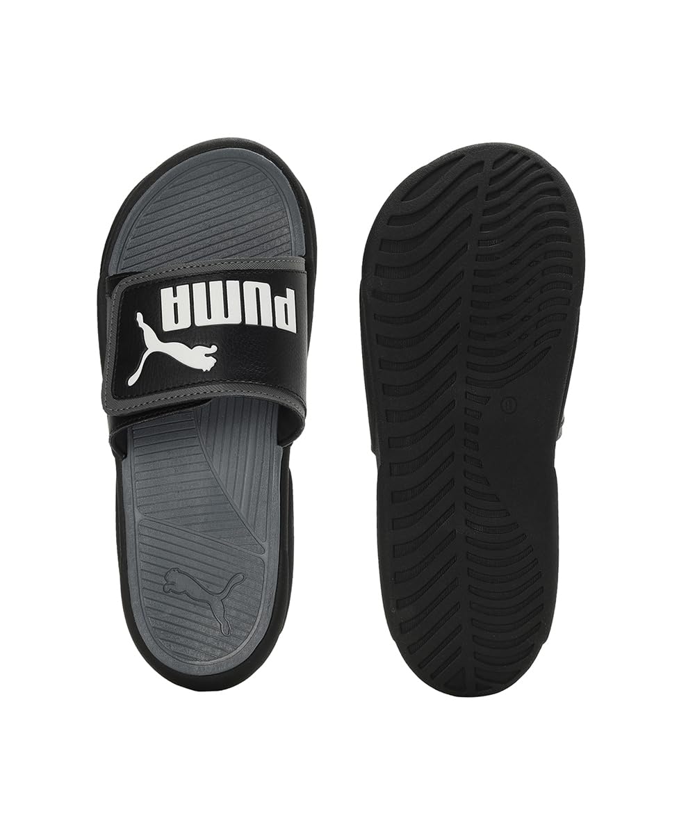 PUMA Royalcat Comfort Slides - Lime Sheen-White-Black