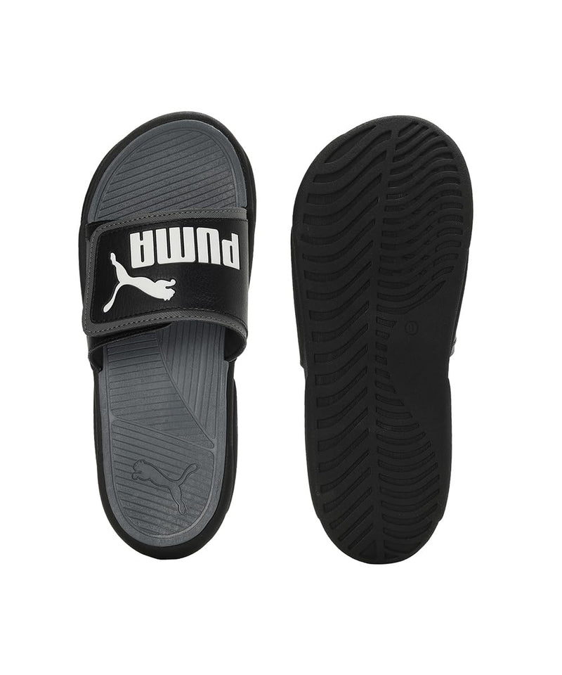 PUMA Royalcat Comfort Slides - Lime Sheen-White-Black