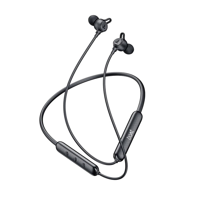 boAt Rockerz Bold Wireless Neckband with 30H Playback, 10mm Drivers, ENx™ Clear Calls & Beast™ Mode (60ms Low Latency) (Onyx Black)
