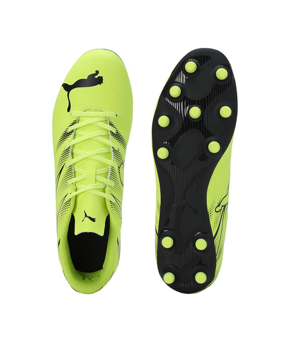 PUMA Puma Men ATTACANTO FG/AG Football Shoe 10 UK Electric Lime-Black - image 5