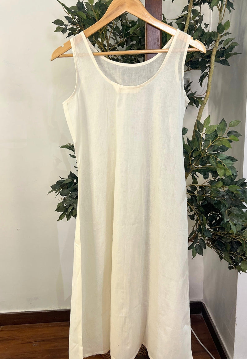 Solid Mul Cotton A Line Slip