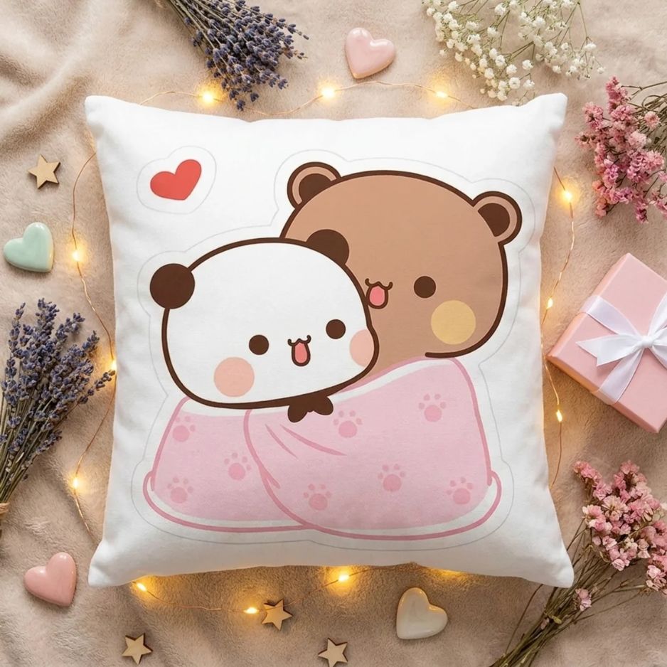 Snuggle Blanket Bears Cushion Cover C10-3