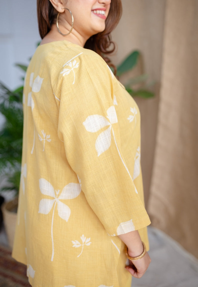 Zuelia Dabu Slub Cotton Co-ord Set