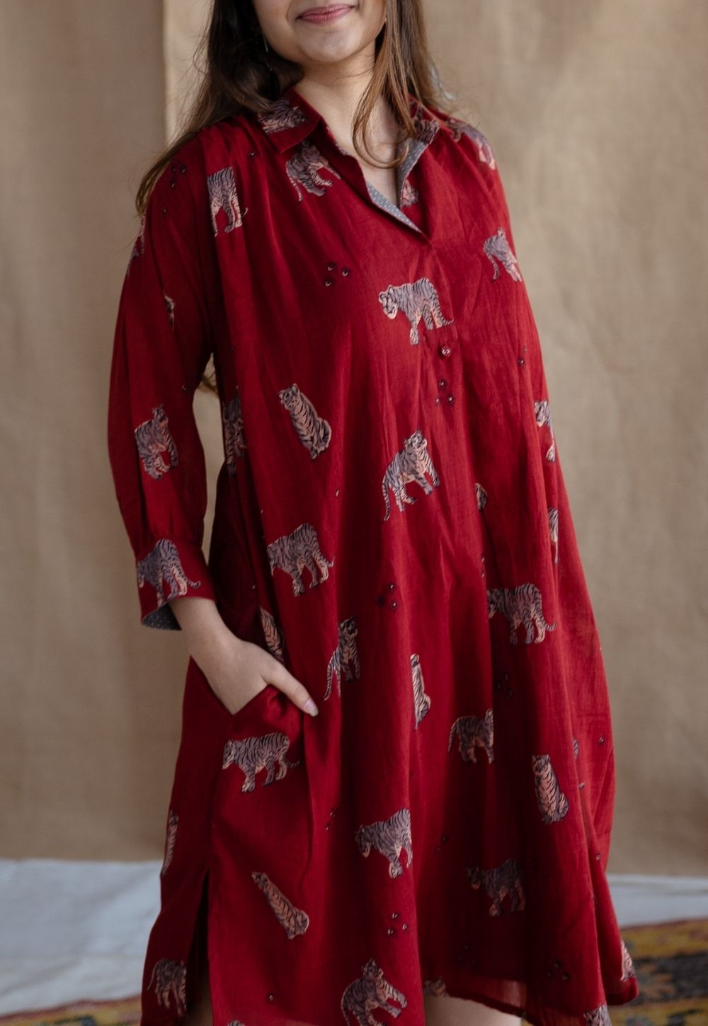 Kanha Bagh MulMul Cotton Dress