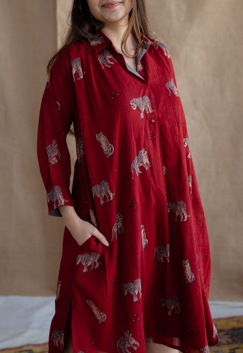 Kanha Bagh MulMul Cotton Dress