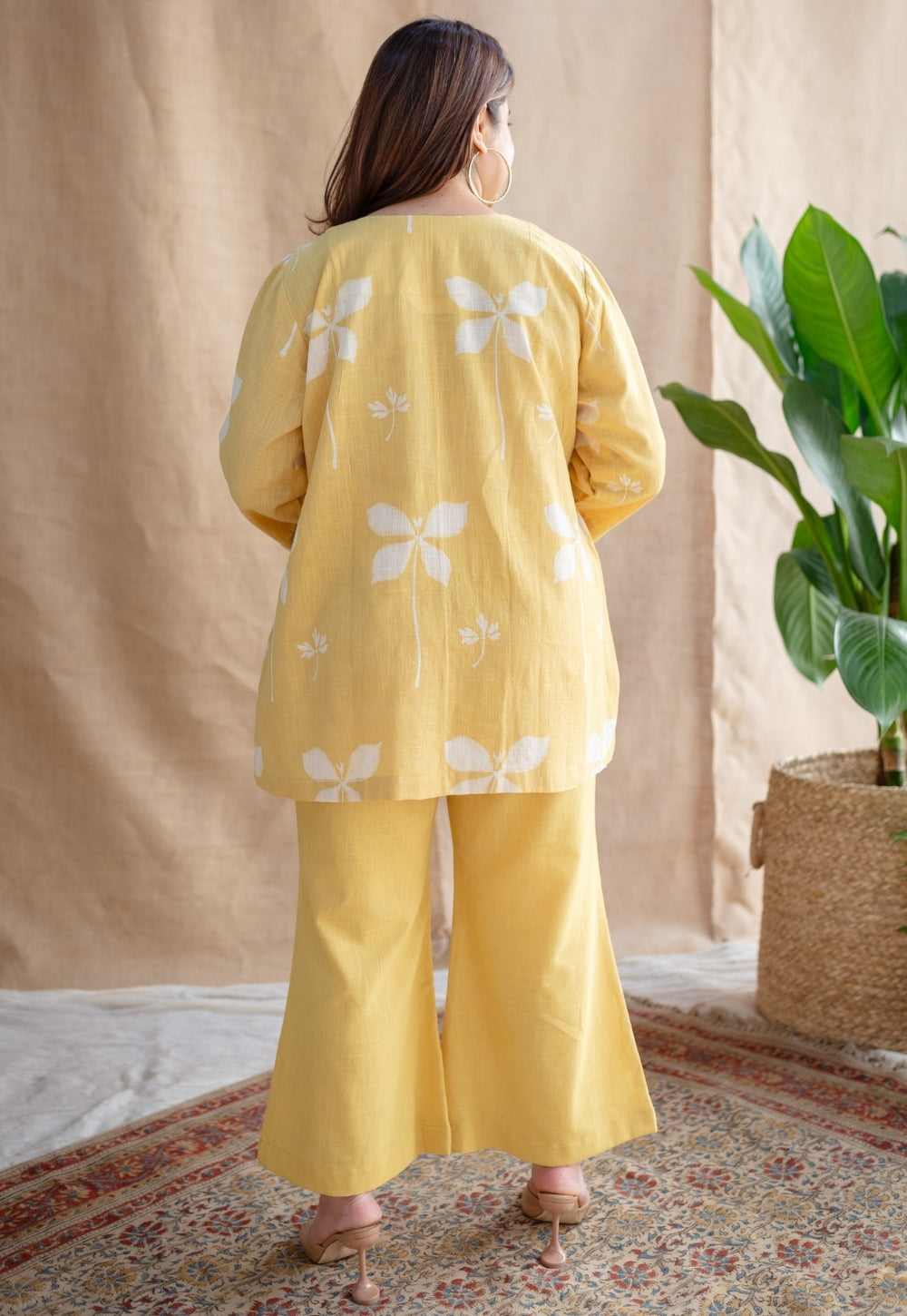 Zuelia Dabu Slub Cotton Co-ord Set
