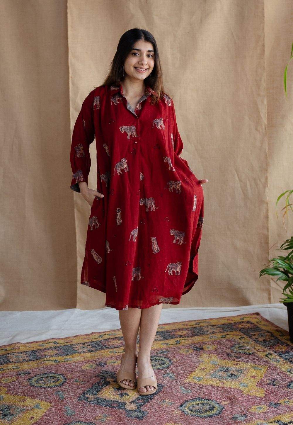 Kanha Bagh MulMul Cotton Dress