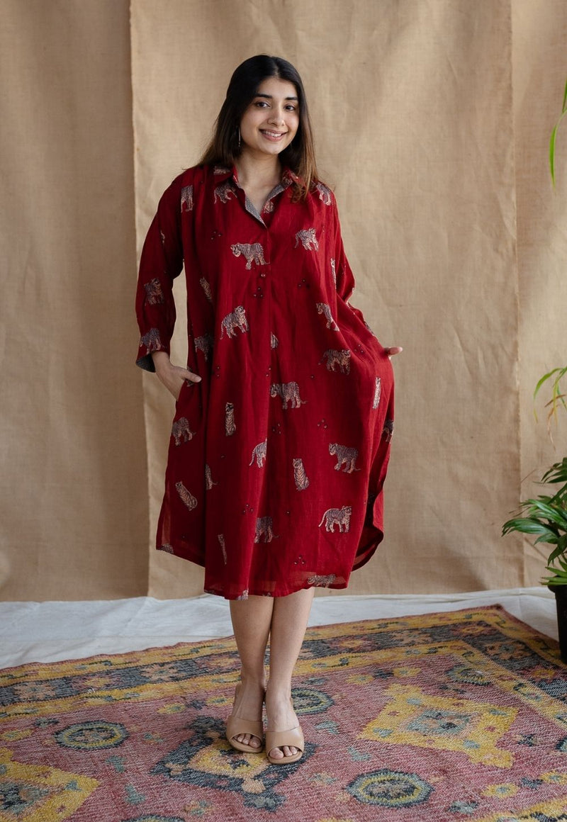 Kanha Bagh MulMul Cotton Dress