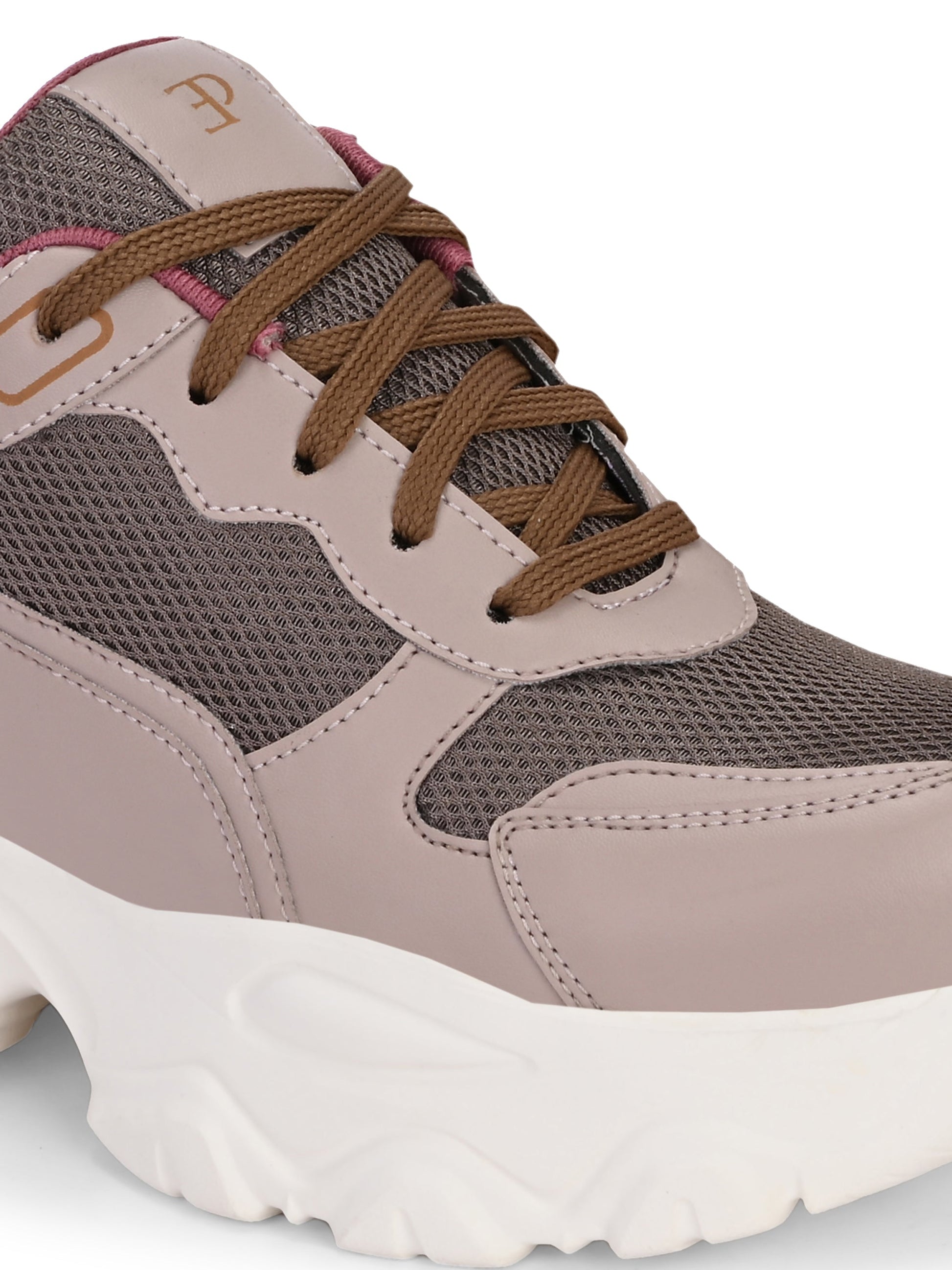 EL PASO Women Faux Leather Casual Lace Up Sneakers-12