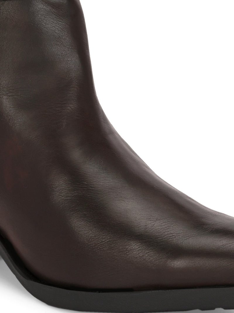 EL PASO Women Faux Leather Casual Slip On Boots-12
