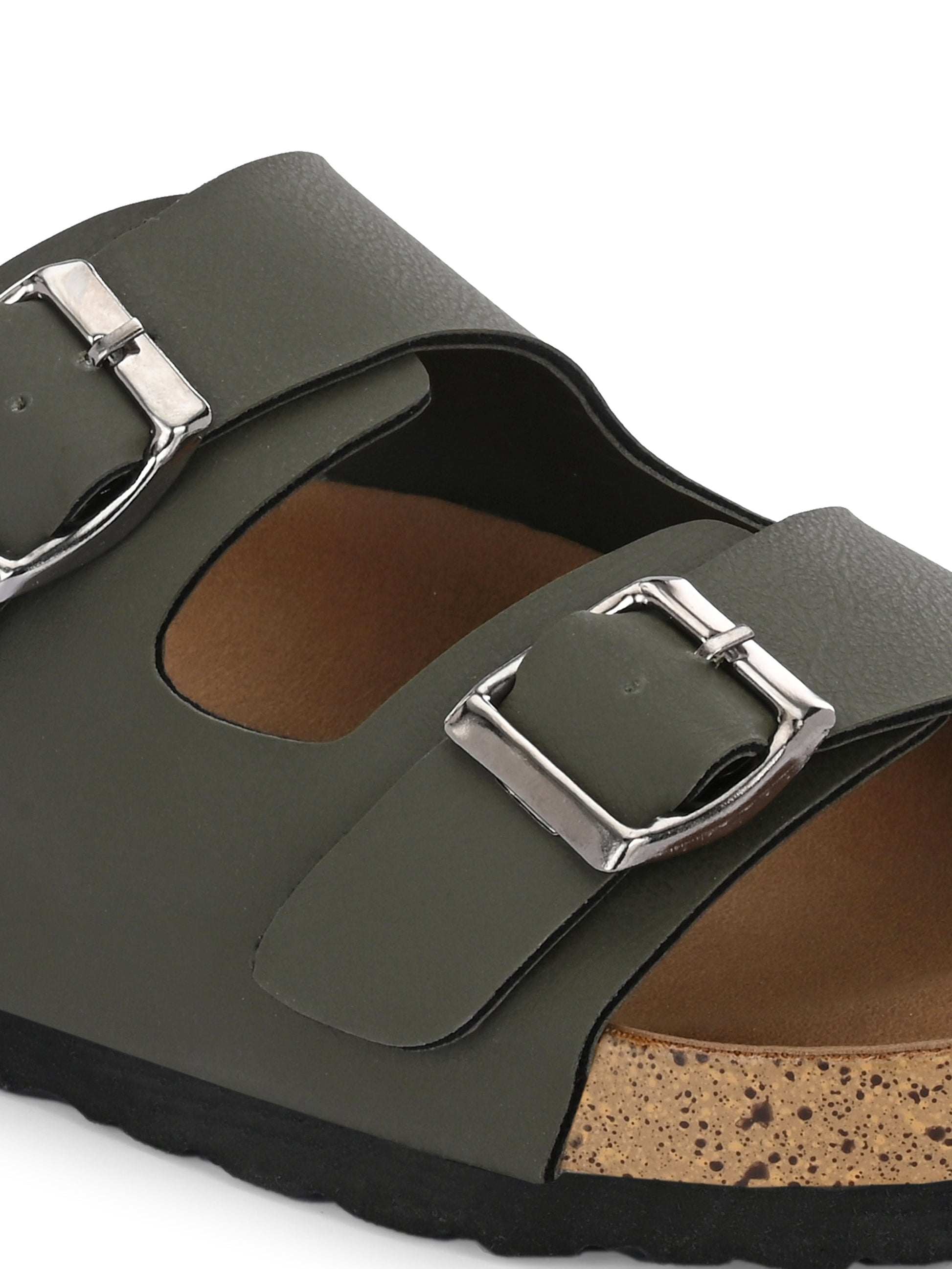 Luxurious Camel Leather Double-Strap Sandal For Women-41