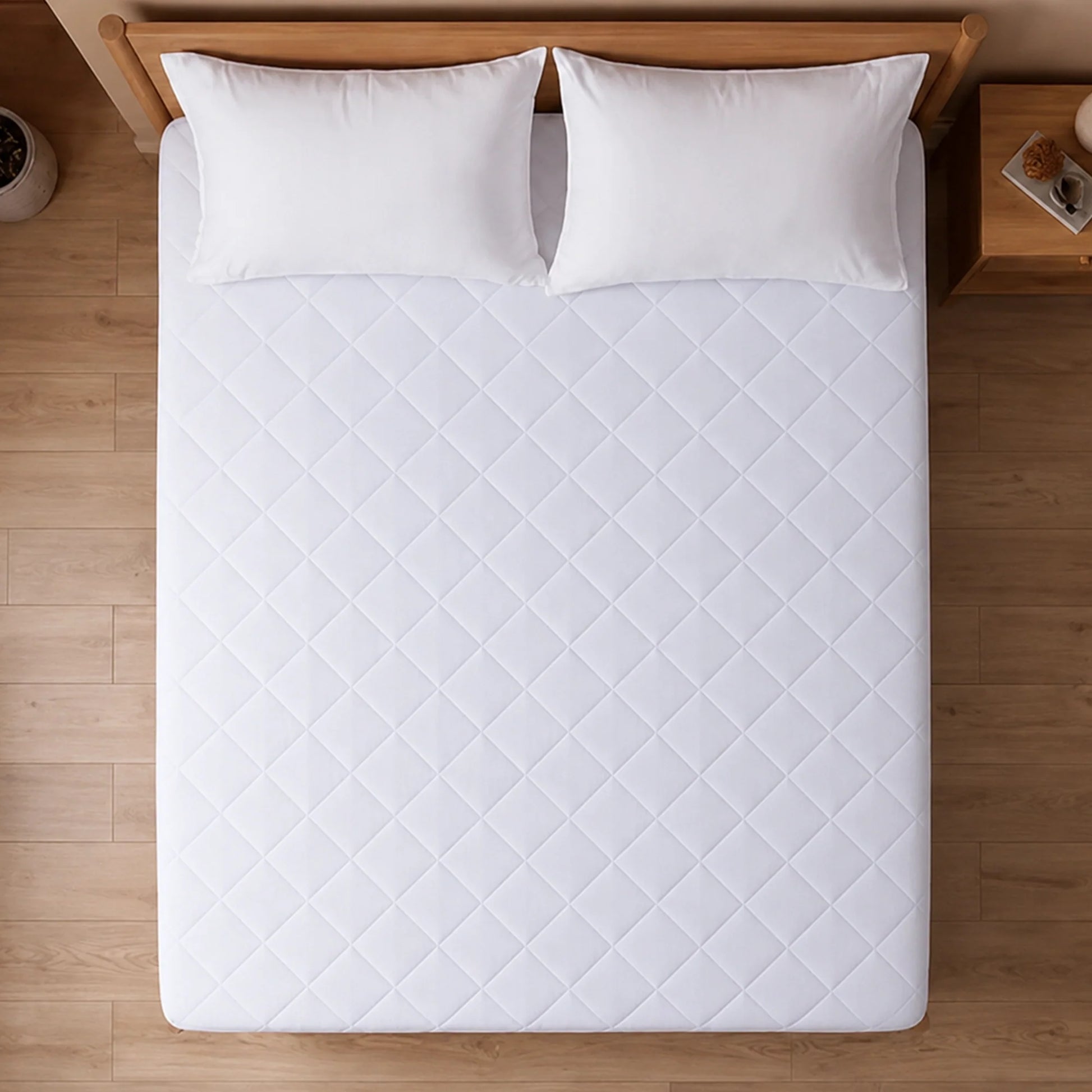 Ombre - Pure Shield Quilted Mattress Protector (White)-5