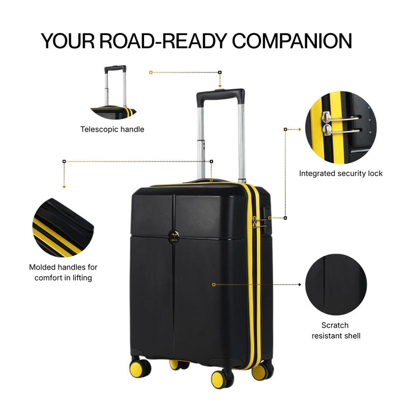 Berlin Black Trolley Bag-5