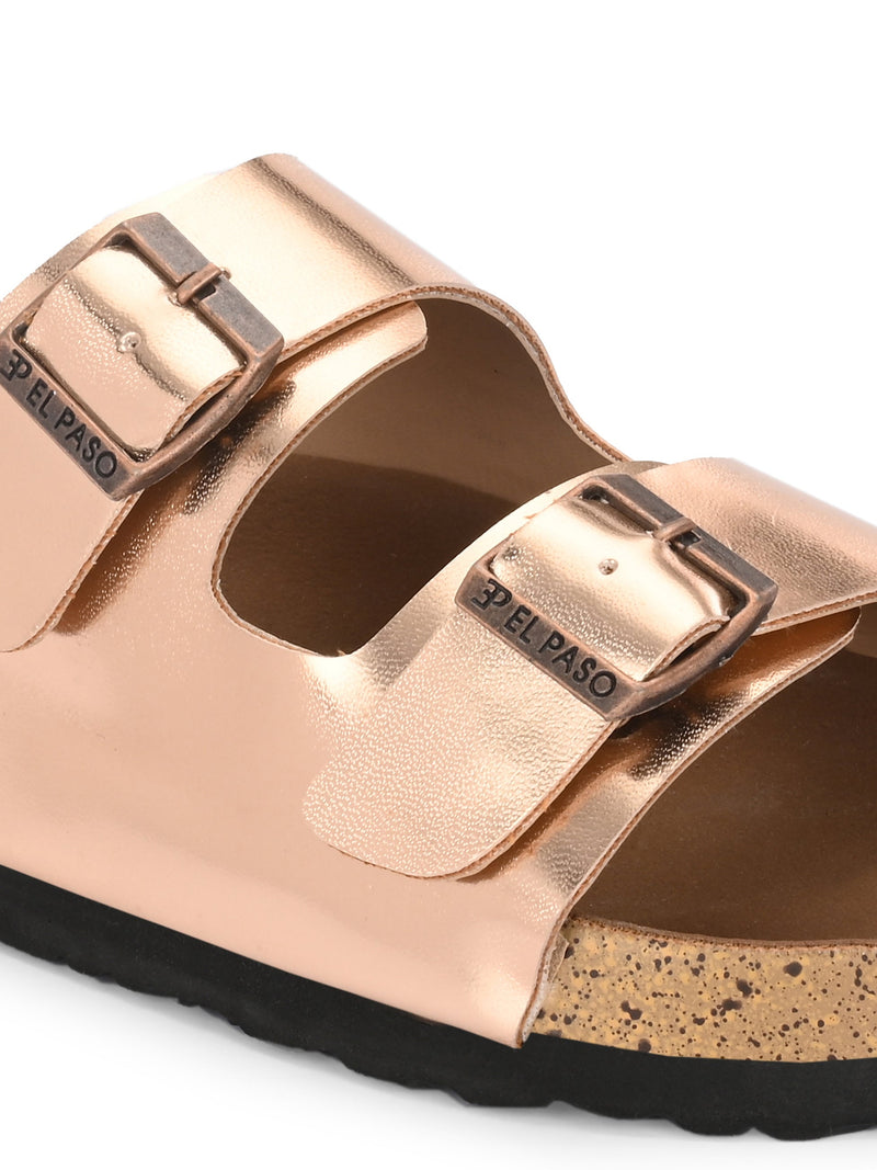 Luxurious Camel Leather Double-Strap Sandal For Women-47