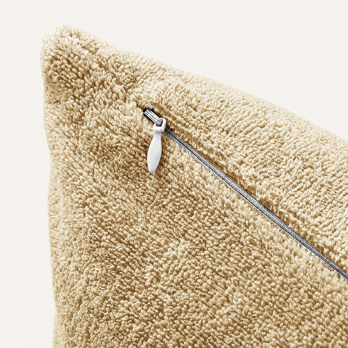 Terry Pillow Protector ( Beige )-5