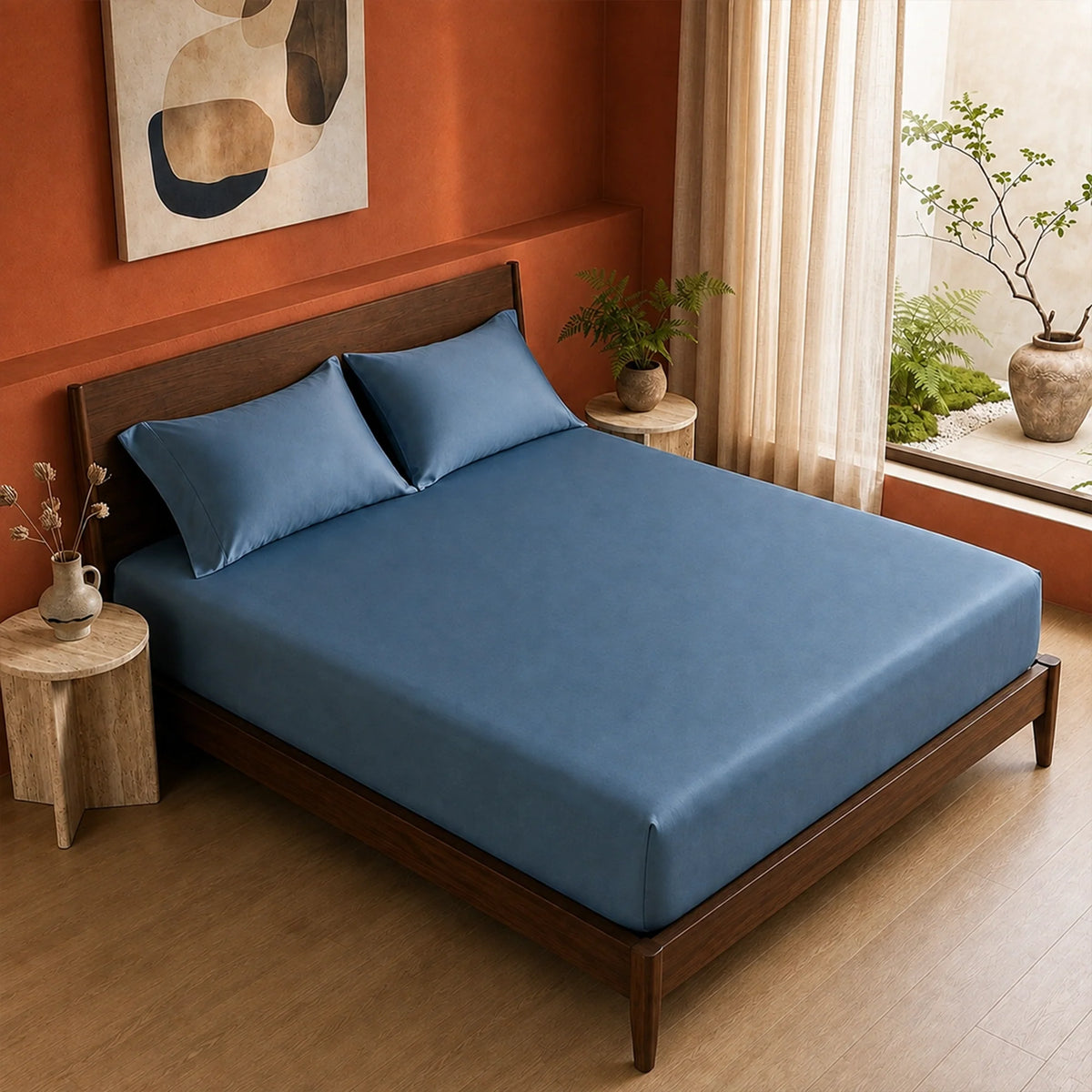 Organic Bamboo Fitted Sheet – Soft, Cool & Breathable-6