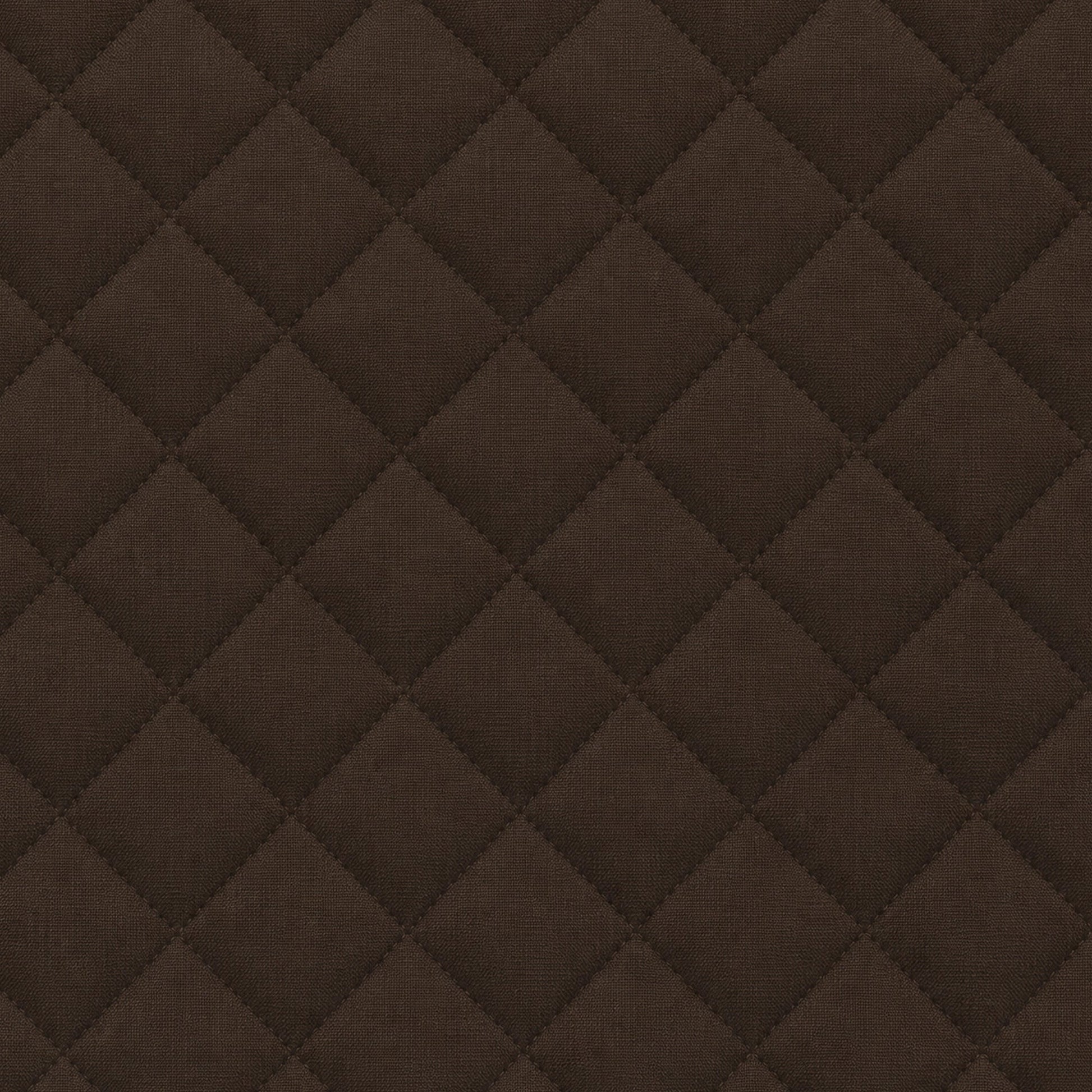 Quilted Velvet Sofa Cover with Tassels (Brown)-5