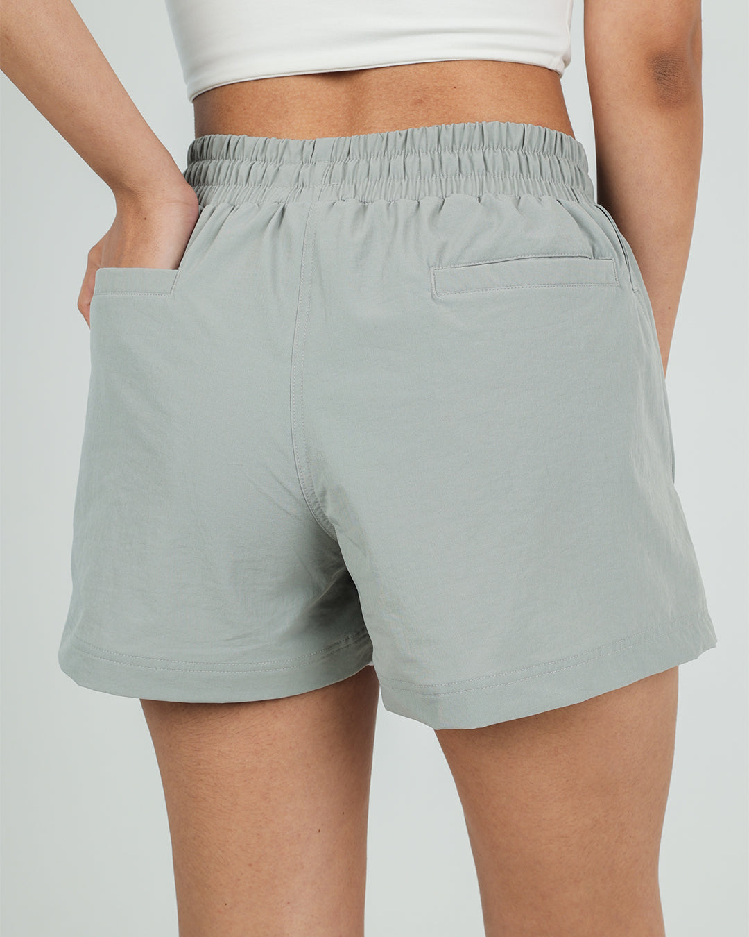 Her Functional Shorts