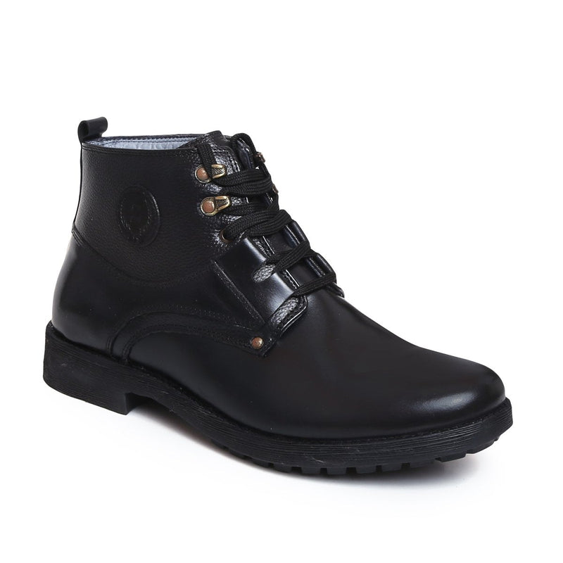 Men's Leather Ankle Boots – Burnished S-3581 | Zoom Shoes