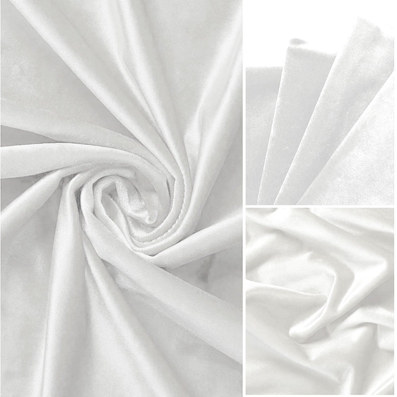 Fort Royal - Rod Pocket Velvet Curtain (White)-4